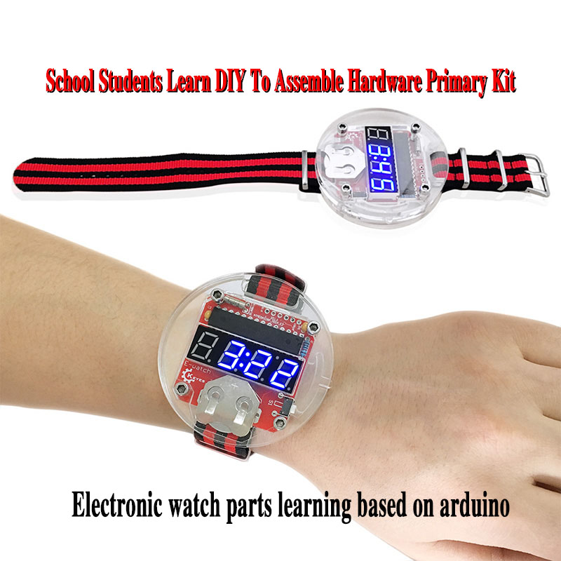 Diy Electronics Kits - Single Chip LED Kit Clock DIY