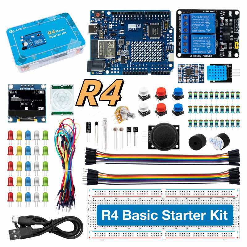Diy Electronics Kits - UNO R4 WiFi Compatible Development Starter