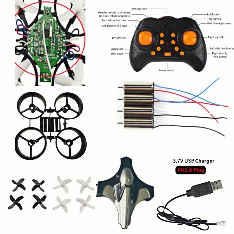 Diy Kit Elektronik - Complete DIY Drone Kit 2.4G 6Axis