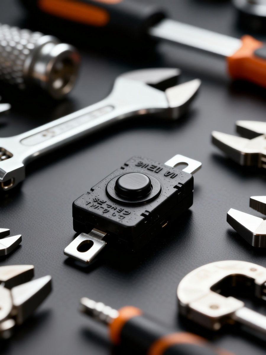Diy Electronic - 20Pcs Battery Box Switch Self-Locking Push