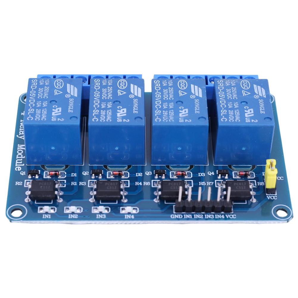 5V 12V 4 Channel Relay Board w - Relay Module 5V ulasan dan harga