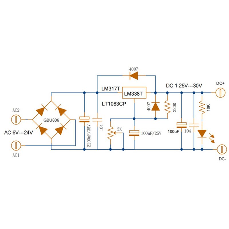 AA08-2X Adjustable Linear Regu - Diy Electronics Filament ulasan dan harga