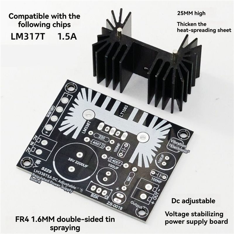 AA08-2X Adjustable Linear Regu - Diy Electronics Filament ulasan dan harga