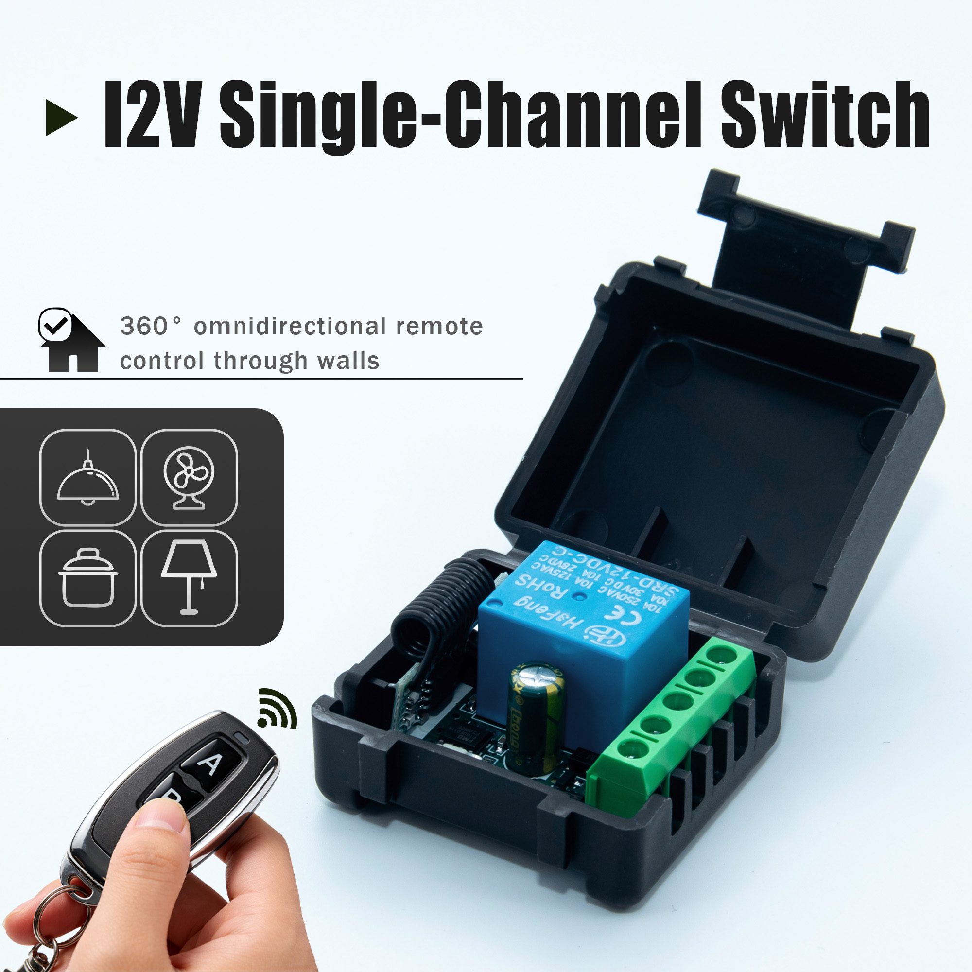 DC 12V 433MHz Wireless Remote  - Relay Module 5V ulasan dan harga