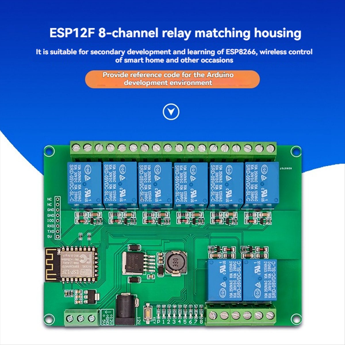 A99X 8-CH Relay Module DC12-24 - Relay Module 5V ulasan dan harga