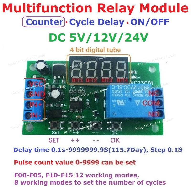 Multifunction Pulse Counter Sw - Relay Module 5V ulasan dan harga