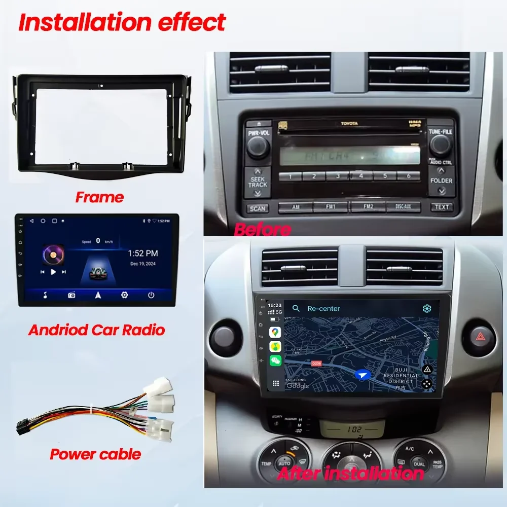 Vehicle radio Fascia 9 inch Fr - Diy Electronics Radio ulasan dan harga