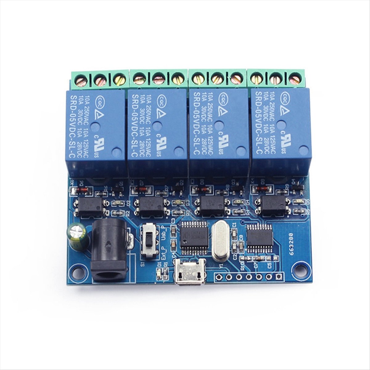 AT42 4 Channel USB Relay Modul - Relay Module 5V ulasan dan harga