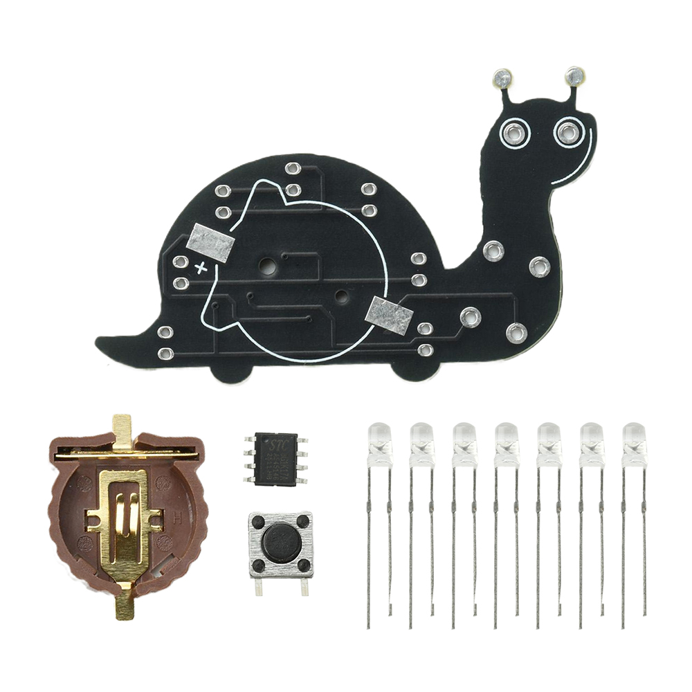 Snail LED Flowing Light Solder - Diy Electronics Kits For Beginners ulasan dan harga