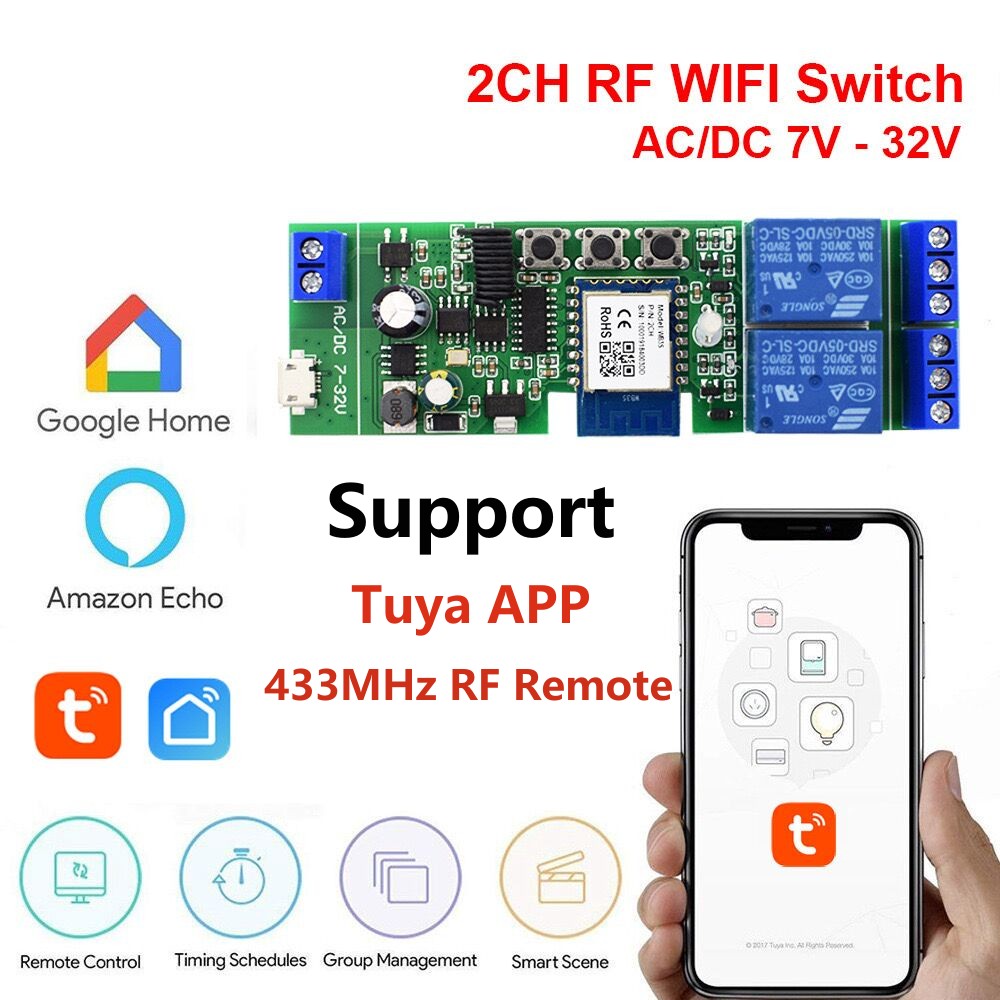 Alexa Smart Switch Tuya Smart  - Relay Module 5V ulasan dan harga