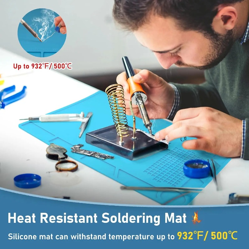 Silicone Repair Mat Heat Insul - Diy Soldering Station No Electronics ulasan dan harga