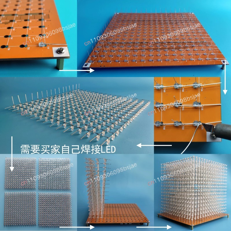 3D16MINI Light Cube Kit 16X16X - Diy Electronics Kits ulasan dan harga