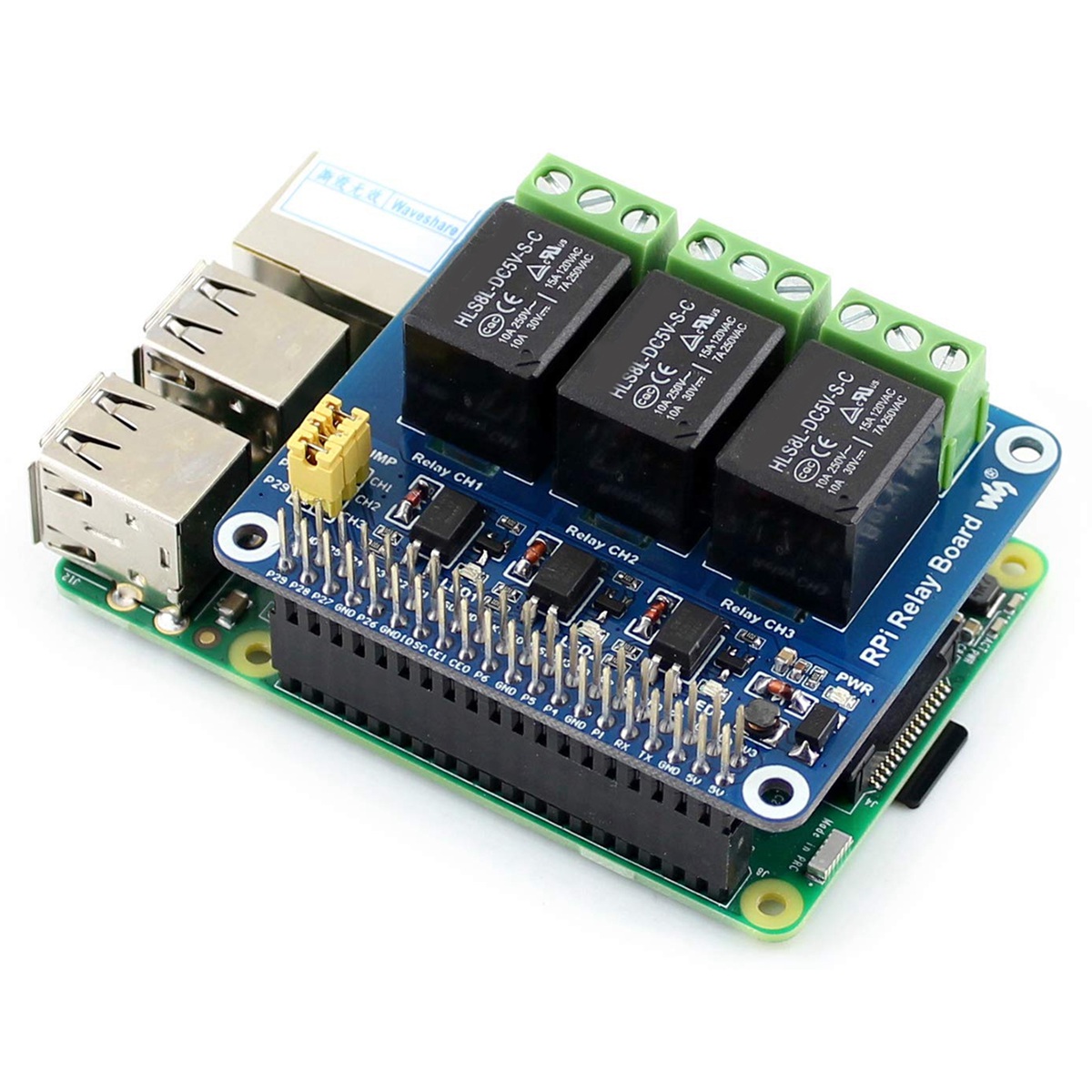 Waveshare 5V 3-Channel Relay M - Relay Module 5V ulasan dan harga