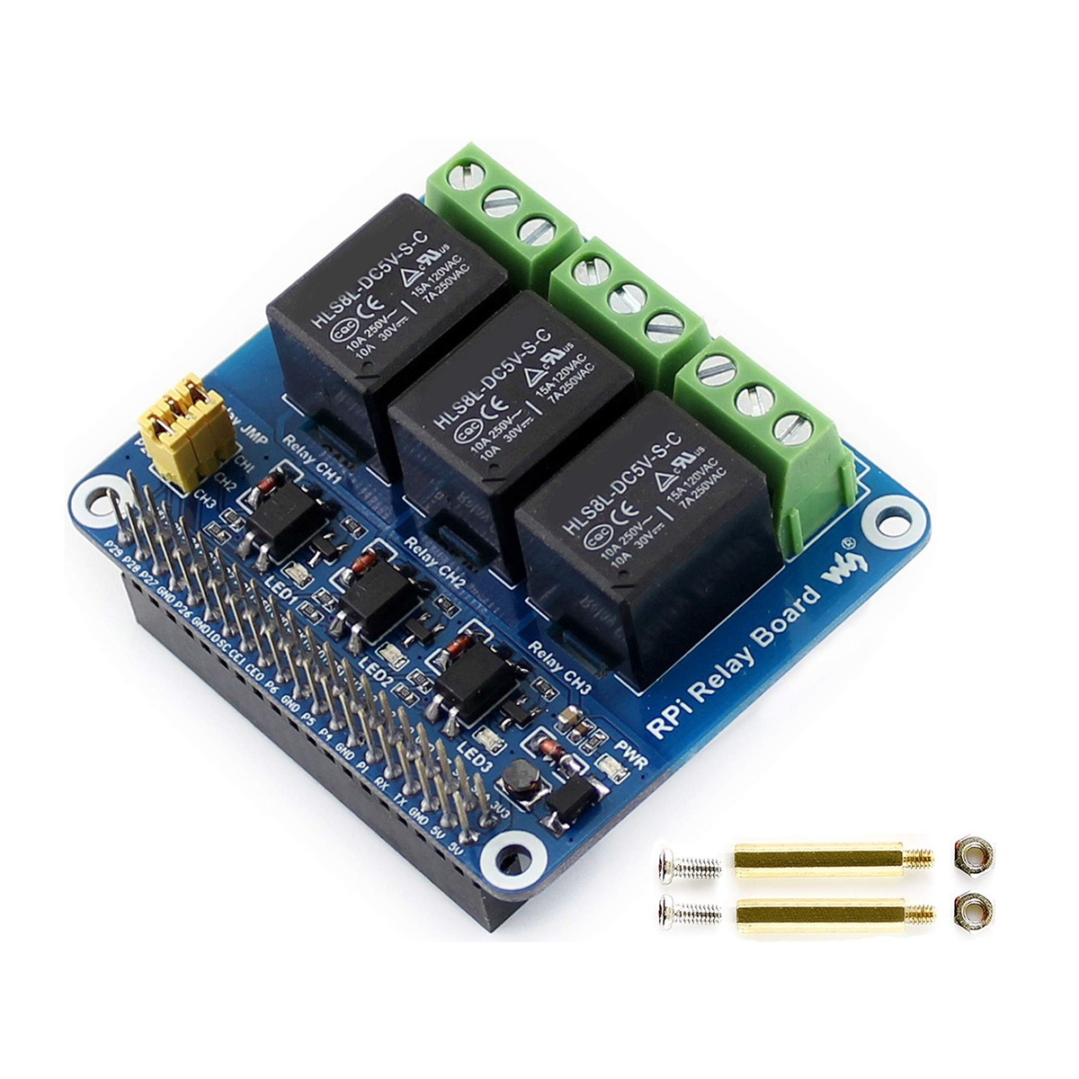 Waveshare 5V 3-Channel Relay M - Relay Module 5V ulasan dan harga