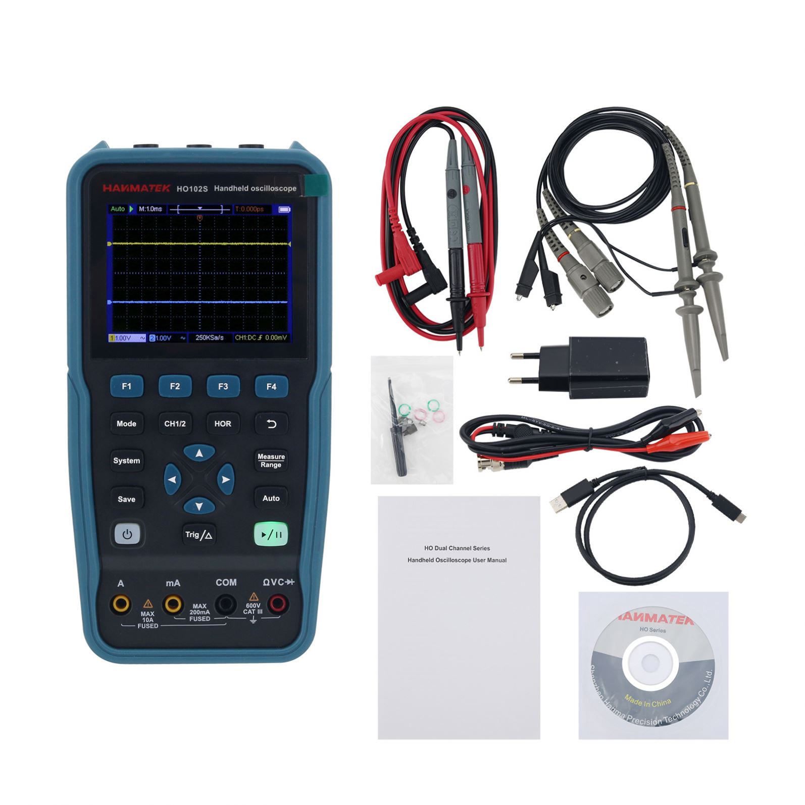 HO102 HO102S 100M Digital Osci - Multimeter Digital ulasan dan harga
