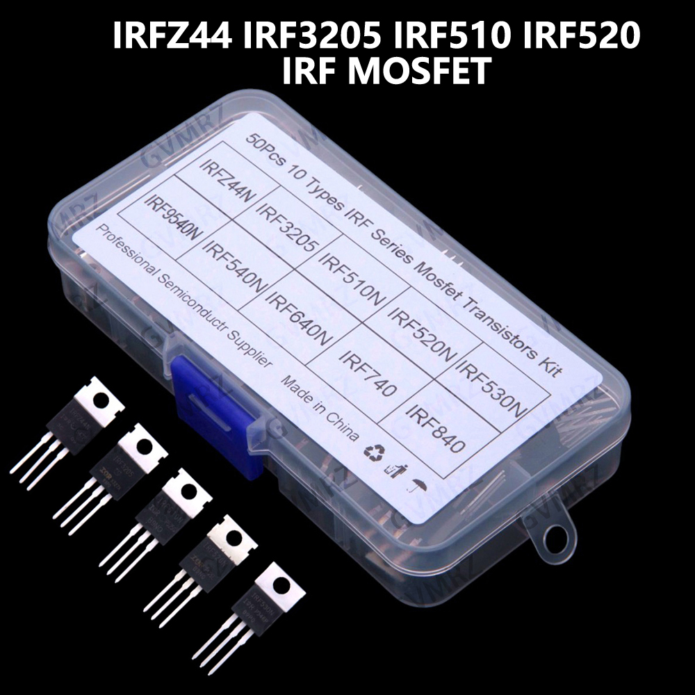 10 Values ​​50 PCS IRF510 IRF5 - Mosfet Transistor Set ulasan dan harga