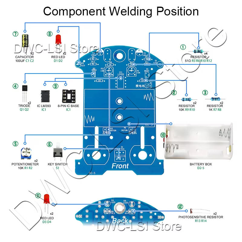 Practice Soldering Learning El - Diy Electronics Kits For Beginners ulasan dan harga